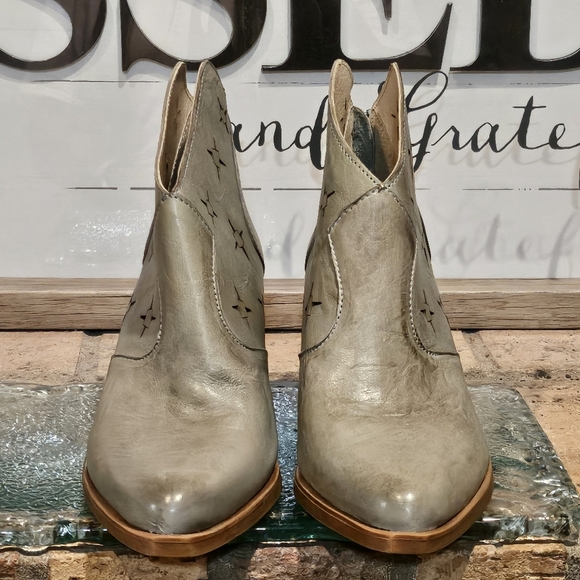 Casta Terry Bootie Teal Turquoise With Brown Wmns Sz US 8.5 | EU 39 NEW - Picture 2 of 14